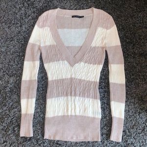 Long Sleeve V Neck Sweater - Size Medium